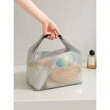 1PC Swimming Bag, Women's Dry Wet Separation Portable Swimsuit Storage Bag, Special Waterproof Bag, Large Capacity Men's Beach Wash Bag, Suitable For Swimming, Bathing And Travel Purse Wallet For Outdoor Sport Summer Vacation Holiday Pool Sport Bag For Sports For Fitness For Exercise Travel Bag For Vacation For Women For Men Travel Essential Durable Beach Bag For Beach - 灰色 - 查看 8