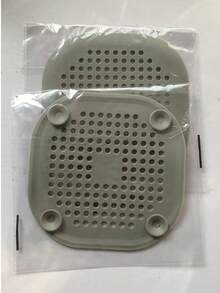 1/2/3 miếng nắp cống silicon vuông có móc giữ tóc, kích thước thông dụng, dễ dàng lắp đặt cho bồn tắm, nhà bếp và phòng tắm, trang trí phòng tắm tại nhà, trang trí mùa thu trở lại trường - Xám - Xem 13