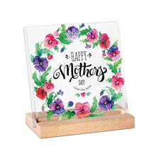2D Flat, 1pc Exquisite Heart-Shaped Decorative Plaque - Beautiful Floral Desktop Decor - Perfect Gift For Mom To Daughter, Suitable For Graduation, Birthday, Wedding, Christmas And Other Occasions, Multi-Pack Party Favors - A - View 7