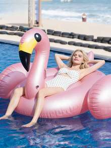 Phao bơi hình chim hồng hạc bơm hơi bằng PVC màu vàng hồng, ván nổi trên nước, phao hình chim hồng hạc bơm hơi dành cho người lớn, phao bơi cho tiệc bể bơi ngoài trời mùa hè, tiệc bãi biển Hawaii, đạo cụ chụp ảnh, vật dụng cần thiết cho mùa hè. - Nhiều kiểu dáng - Xem 6
