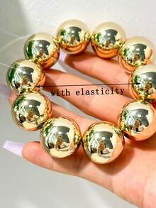 1件轻盈镂空花卉开口手镯，玫瑰粉色多元素串珠设计，适合女性日常佩戴，是送给女友和母亲的理想珠宝礼物。 - 多色D - 查看 13