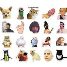 50pcs Funny Expression Stickers, Decorative & Practical, Suitable For Scrapbooking, Cute Cartoon Diaries, Waterproof Vinyl Material, Applicable To Water Bottles, Computers, Laptops, Phones, Luggage, Notebooks, Refrigerators - Multicolor - View 4