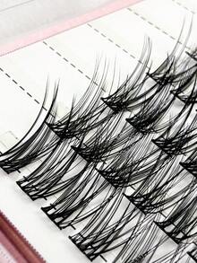 162 sợi mi giả uốn cong chữ C, 9 hàng, kiểu dáng tự nhiên, hình cáo, từng sợi riêng lẻ, dành cho cả bên trái và bên phải, độ dày 6-14mm, mi giả dạng chùm hỗn hợp, mi dày, mi mắt mèo mềm mại, thích hợp cho tiệc tùng và trang điểm hàng ngày. Mi giả dạng chùm, mi giả từng sợi, mi giả. - C - Xem 8