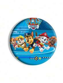 Paw Patrol 5枚/1枚汪汪队卡通圆形徽章，直径58毫米，颜色和款式随机，狗狗特工队标志贴纸，可爱狗狗造型胸针，徽章别针，卡通徽章，背包挂件，服装装饰贴纸，适用于包包、衣服、帽子，最佳生日和毕业礼物，实物可能与图片略有不同 - brooch - 查看 3