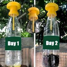 8/4/1 pieza Trampa de plástico amarilla, diseñada para atrapar moscas de la fruta en huertos, adecuada para capturar plagas voladoras en granjas de vegetales y frutas, una herramienta esencial y fácil de usar para su jardín - A - Ver 2