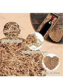 每包50克/100克/450克彩色碎纸，礼品盒填充物，婚礼生日派对装饰 - 皱纹纸屑，多色皱纹纸屑填充物，波浪纸条，拉菲草纸屑，适用于礼品盒、水果篮、节日篮、创意彩蛋装饰、礼品篮内衬、婚礼中心装饰品、生日包装缓冲垫、情人节、新年、伴娘礼物和手工项目 - A - 查看 4