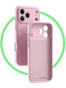 适用于 17 Pro Max、17 Pro、17 Air、17、16 Plus、15、14、13、12 Pro Max 的奢华液态硅胶磁吸手机壳,支持无线充电,触感顺滑。 - 玫瑰粉 - 查看 3