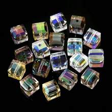 QIAO 100pcs 4mm AB Color Crystal Beads, Austrian Cubic Beads For Jewelry Making, Glass Beads For DIY Bracelets, Earrings, Necklaces, Assorted Shapes And Colorful Set, DIY Phone Charms - Multicolor - View 14