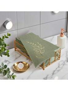 20 piezas de servilletas desechables de papel de 2 capas con estampado de hojas verdes grandes, tamaño 40 x 33 cm, adecuadas para bodas, fiestas, vacaciones, cumpleaños, decoración de aniversarios, suministros para fiestas - multicolor - Ver 1