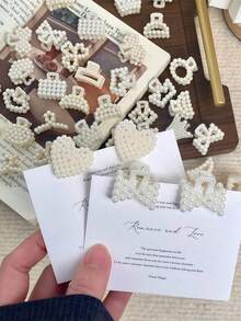 20/25/30pcs Multi-Functional Fashion Pearl Hair Clips Set, Including Bangs Clips, Mini Bun Clips, Retro Top Clips, Suitable For Layered Hairstyles - Multicolor - View 4