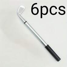 1 pieza, 3 piezas, 6 piezas, Bolígrafo de regalo creativo de golf con bolígrafo de plástico con forma de palo de golf - multicolor - Ver 3