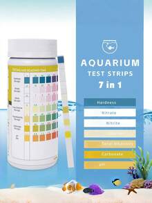 50/100pcs Aquarium Water Quality Test Strips, Suitable For Aquarium, Swimming Pool, Spa And Pond, Used To Test PH, Alkalinity, Nitrite, Nitrate, Chlorine, Carbonate And Hardness - Water Test Strips - View 4