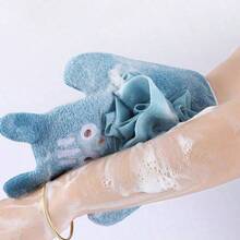 Bông tắm tẩy tế bào chết mềm mại cho trẻ em, dịu nhẹ cho da, tạo bọt tốt, thiết kế hoạt hình dễ thương cho bé tắm. - Nhiều màu - Xem 5