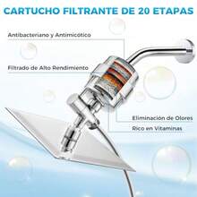 Regaderas para Baño con Filtro 10"Cabezal de Ducha Antioxido Filtro de Ducha de 20 Grados Conjunto de Ducha de Alta Presión Ducha de Mano con 3 Modos Manguera de 1 5 Metros y Todos Los Accesorios - como en la foto - Ver 4