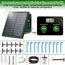 Solar Automatic Irrigation System TRJZWA 2025 Drip Irrigation System Kit With DIY Water Timer For Balcony,Greenhouse,Garden Watering System Supports 15 Potted Plants For Outdoor/Indoor Gardening,Plant Pot,Garden Stuff,Home Decor - tưới tiêu - Xem 7