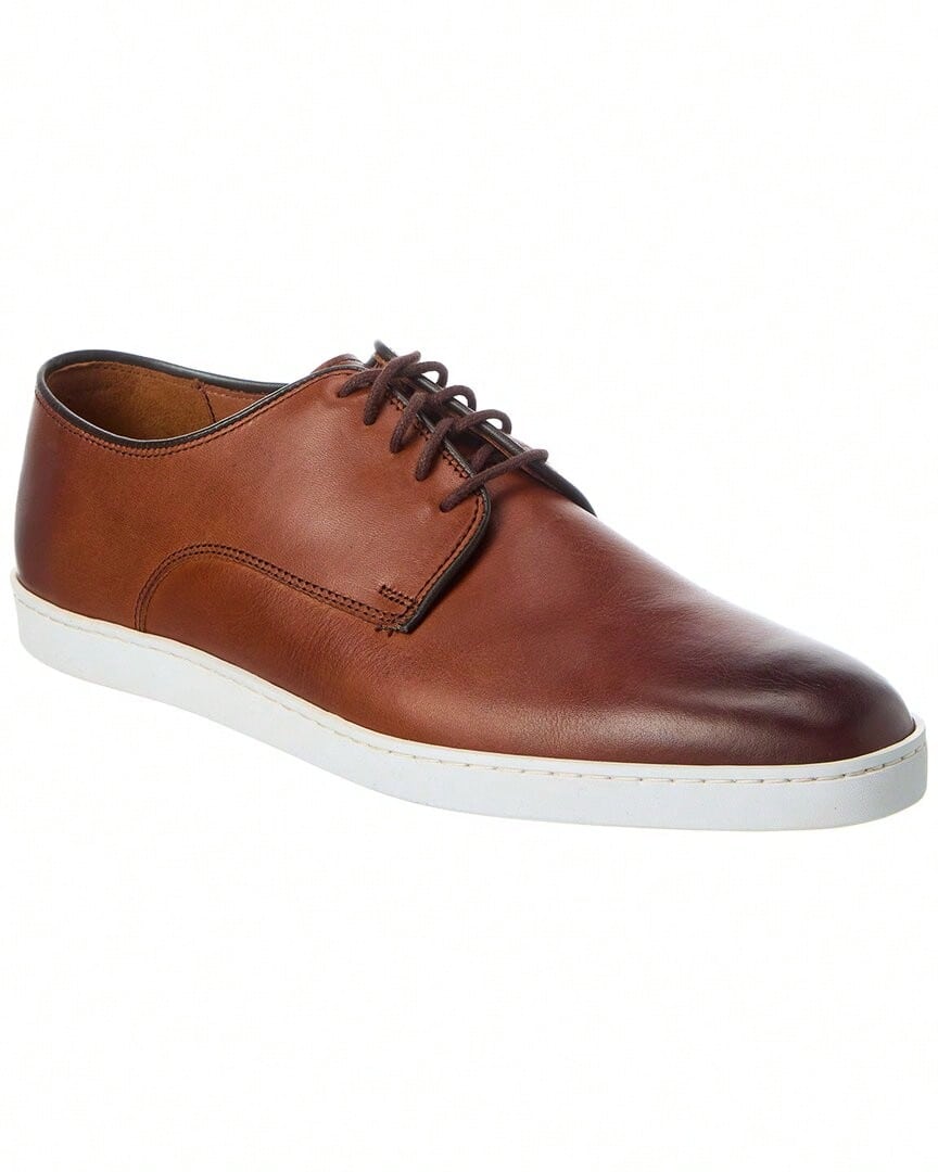 Allen Edmonds Philip Leather Sneaker - Brown - View 1