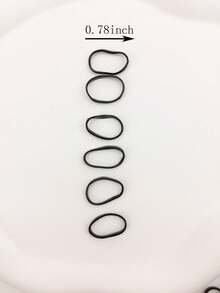 500pcs New Disposable Hair Ties, Hair Elastics, Hair Bands, Hair Accessories - Multicolor - View 12