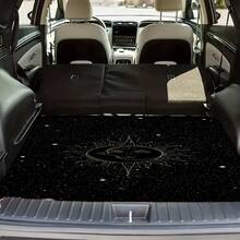 A Trunk Mat With A Sun, Moon, And Stars Pattern, An Automotive Interior Accessory, Showcasing A Mysterious Cosmic Starry Sky Design That Represents The Alternation Of Day And Night - Nhiều màu - Xem 4