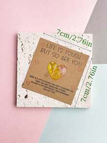 9 Sets/7 Sets/1 Set Of Heartwarming Resin Pocket Hug Cards - With Motivational Cards, Perfect For Birthdays, Weddings, Valentine's Day And Other Occasions - Thoughtful Mini Gifts, Conveying Encouragement And Greetings, Making It An Ideal Gift For Friends, Family And Guests - 多色的 - 查看 7