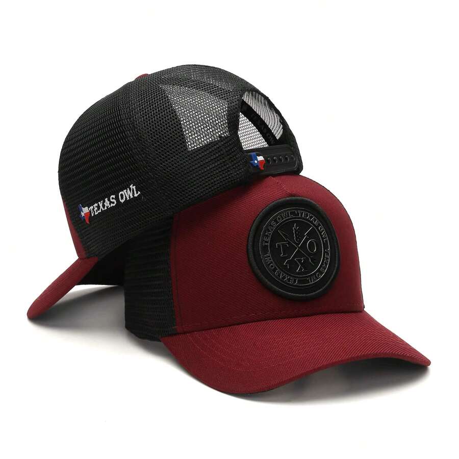Texas Country Wool Breathable Cap With Durable Fit And Rustic Style - Black Wine - View 1