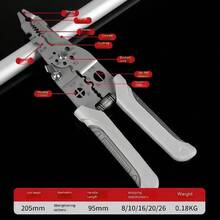 Kìm tuốt dây điện đa năng bằng thép không gỉ 3 trong 1, 28 trong 1, dụng cụ cầm tay chuyên nghiệp cho thợ điện, bán chạy trên toàn thế giới. - Nhiều màu - Xem 3