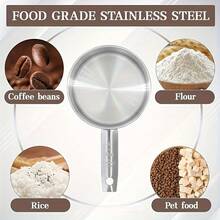 5pcs/10pcs Stainless Steel Measuring Cup And Spoon Set, 5pcs Measuring Spoons + 5pcs Measuring Cups, Stackable Stainless Steel Measuring Cups And Spoons, Coffee Spoon, With Markings For Dry And Wet Ingredients, Cooking, Baking, Coffee, Dishwasher - Kitchen Tools For Cooking And Baking, Kitchen Supplies, Baking Tools - Silver - View 8