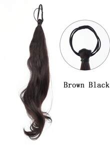 18-Inch High Crown Elastic Band Style High Ponytail Wig For Women, Real Hair Texture, Curly Ponytail Wig, Natural And Fluffy Ponytail, Easy-To-Style Wig, Suitable For Daily Wear - Multicolor - View 15