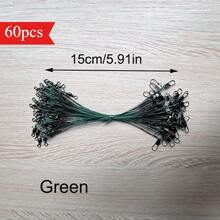 Avlcoaky 60pcs/ Set Steel Wire Sea Fishing Leader Line - Multicolor - View 15
