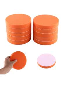 5/10 Pcs Car Buffing Sponges Polishing Pads Flat Foam Sponge Waxing Pad Kit Tool For Car Polisher Buffer Auto Care Buffing Pads, Car Beauty Polishing Tools, Waxing, Car Washing, Sponge Polishing, Disc Polishing, Flat Polishing Pad - Multiple Styles - View 10