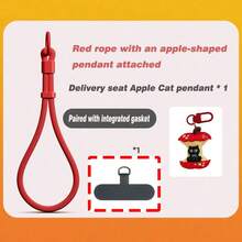 1pc Minimalist Adjustable Short Strap Buckle Lanyard, Phone Lanyard, Water Bottle Holder, Key Chain, Wrist Strap With Pad - Multicolor - View 29