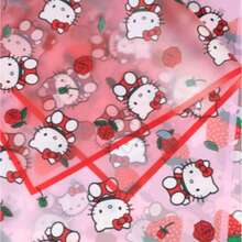 SANRIO 20pcs Rose Cat Pattern Gift Wrapping Paper, Waterproof Durable Thick Foldable Easy To Cut, Suitable For Holidays, Parties, Valentine's Day Gifts, Weddings, DIY Crafts - Multicolor - View 3