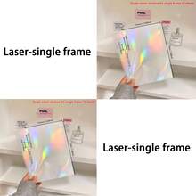 10-20张/套 A5口袋网格相册替换内页、照片套、6孔替换插页，韩式 - 白色 - 查看 48