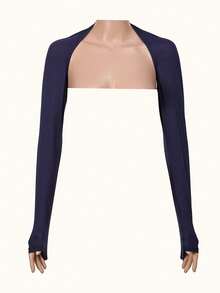 1 chiếc khăn quàng cổ nữ màu trơn, chất liệu viscose, cổ tròn, tay giả, có cổ áo, phụ kiện dài tay đa năng cho áo khoác màu trơn, áo cổ lọ. - Nhiều màu sắc - Tay áo raglan ngoại cỡ - Xem 19