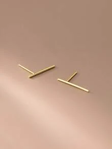 1只925纯银几何简约单只耳环（女士款） - 單隻 - 查看 7