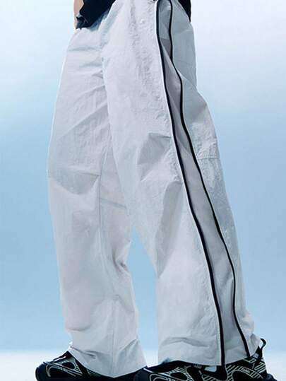 CAMEL CROWN Men's Outdoor Work Pants, Spring/Summer Paratrooper Pants UV-Protective, Breathable, Loose-Fit Outdoor Straight-Leg Casual Long Pants