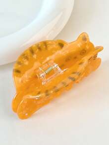 1pc Cute Animal Acrylic Hair Claw Clip, Elegant Cat Design Large Hair Clamp Suitable For Daily Use - Multicolor - View 4