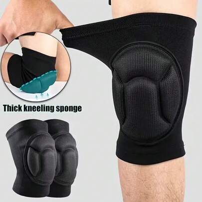 2 piezas Rodilleras de espuma gruesa, Mangas para rodillas cómodas y unisex, Alta elasticidad para arrodillarse, deportes, yoga, voleibol, baloncesto, fútbol, entrenamiento y baile, adecuadas para todas las estaciones, diseño antideslizante | Transpirables y duraderas, aplicables para correr, ciclismo, senderismo y diversas actividades deportivas, almohadillas amortiguadoras, duraderas, accesorios de fútbol, suministros deportivos, artículos de primera necesidad, equipo de competición, adecuadas para todas las estaciones, unisex, regalo personalizado, regalo deportivo