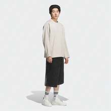 Adidas Originals 男士华夫格针织长袖T恤，TKH1175 - 米色 - 查看 6