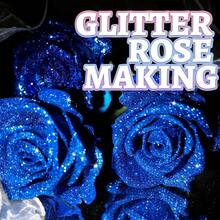 Bubuk Glitter Metalik Ultra Halus Aneka Warna 120ml, Glitter Dekorasi Seni Kuku Serpihan PET - Biru - View 2