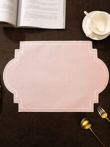 1-6pcs Premium Embroidered Fabric Placemats, Durable Non-Slip Heat-Resistant Embroidered Table Mats - Multicolor - View 25