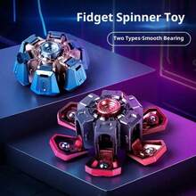Creative Transformable Finger Spinner, Cool Tech Competitive Stress Relief Toy, Explosive Armor Mechanical Transformation, Perfect Gift For Birthday, Christmas, Easter - Multicolor - View 2