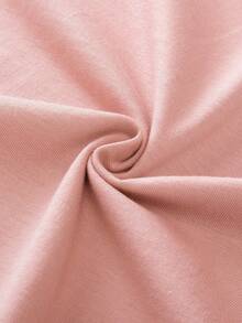 200g Pure Cotton T-Shirt, Summer 2025, Women's, New, Short Sleeve, Pure Cotton, Girl's Print, Short Sleeve, Round Neck, Couple's Wear, Round Neck, Women's Top - Pink - View 2