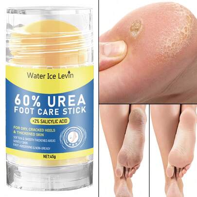 60% Urea Foot Moisturizing Cream, Containing Salicylic Acid, Specially Designed For Dry, Cracked Foot Skin - Moisturizes And Soothes Dry Skin - Suitable For Both Men And Women, Urea Salicylic Acid Hand And Foot Moisturizing Stick, Hand And Foot Care, Moisturizing And Nourishing, Repairing Dry And Cracked Skin, Removing Dead Skin, Smoothing Skin, Brightening Skin, Suitable For All Skin Types