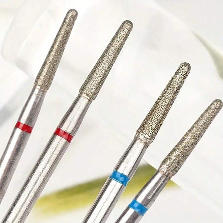 Easy Nail 2Pcs Set Manicure Diamond Nail Drill Bit – Cuticle Prep, Pocket Cleaning, Callus Removal, Dead Skin Exfoliation