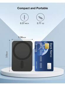 MagSafe Compatible Portable Charger, 5000mAh/10000mAh  Magnetic Power Bank For IPhone 17/16/15/14/13/12,Battery Pack, Easter/Mother's Day/Father's Day/Holiday Gift, Outdoor Travel Use - 白色 - 查看 7