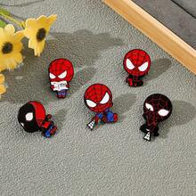 Marvel 5 piezas Broche creativo de dibujos animados, insignia de metal esmaltado, joyería, accesorios para ropa, mochila - Ver 4