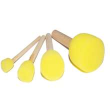4pcs Sponge Painting Brushes, Round Sponge Stamps, DIY Painting & Graffiti Tools - 4 Round Sponge Brushes - View 9