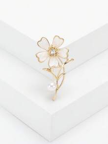 Luxury Enamel Flower Brooches - Elegant Plant Pins For Women Unisex Casual Party Jewelry Accessories / Friends Gifts Badges Decoration - Flower - View 10
