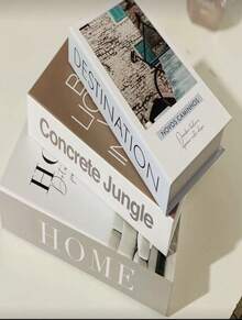 Set Of 3 Fake Books, Desk Book, Organizer Box, Decorative Storage Box - 1PC - Xem 1