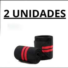 Munhequeira Elástica PREMIUM  Profissional Crossfit Lpo Powerlifting - Vermelho - Visão 9